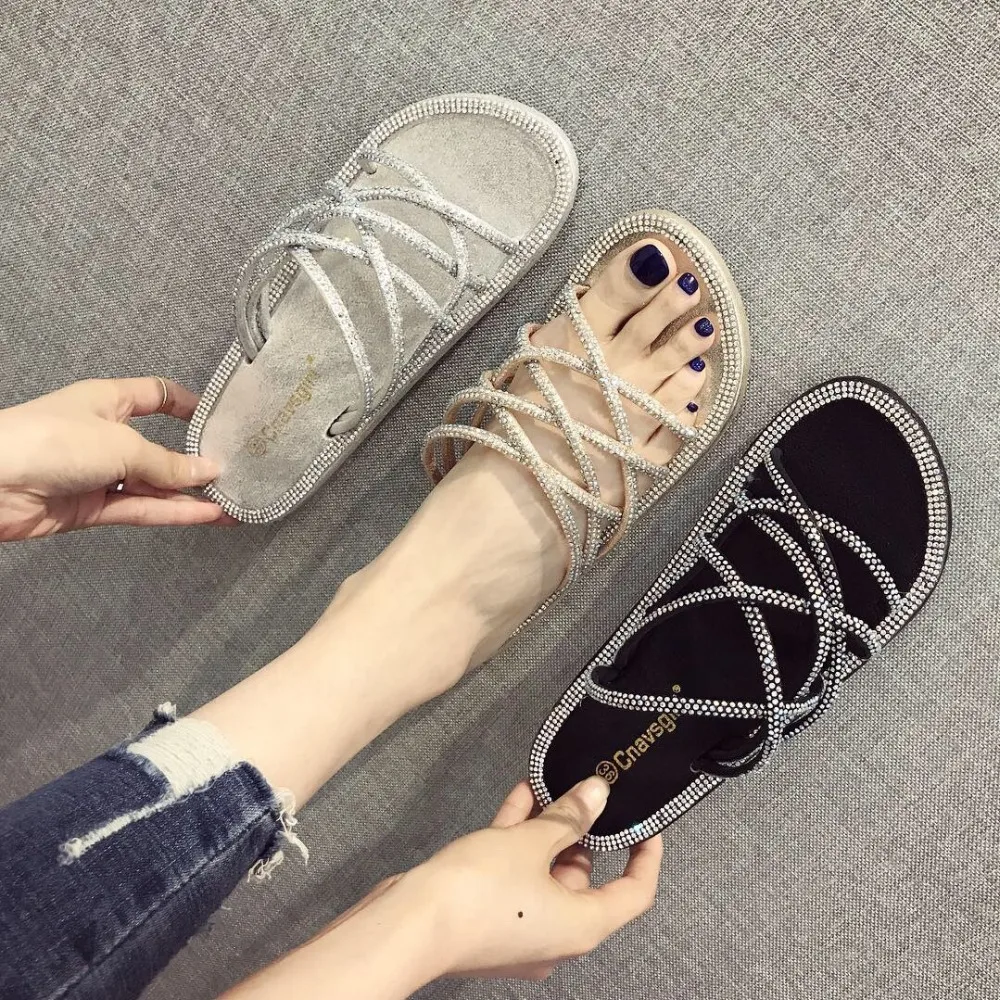 

Leather Flat Slippers Clear Slides Modis Sliders Rubber Male Beach Summer Ladies Female New 2019 Brief Mules Pvc Water With