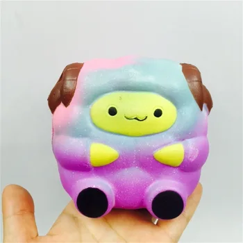 

10CM Slow Rising Squishies Jumbo Sheep Colorful Starry Doll Simulation PUDecompression Vent Toys Liberate Finger Children Adults