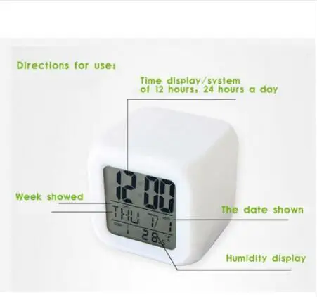 قائمة LED ساعة تنبيه لكرة القدم/كرة القدم FCB فريق 7 اللون فلاش الرقمية clockreloj despertador عيد الميلاد لعب ووتش