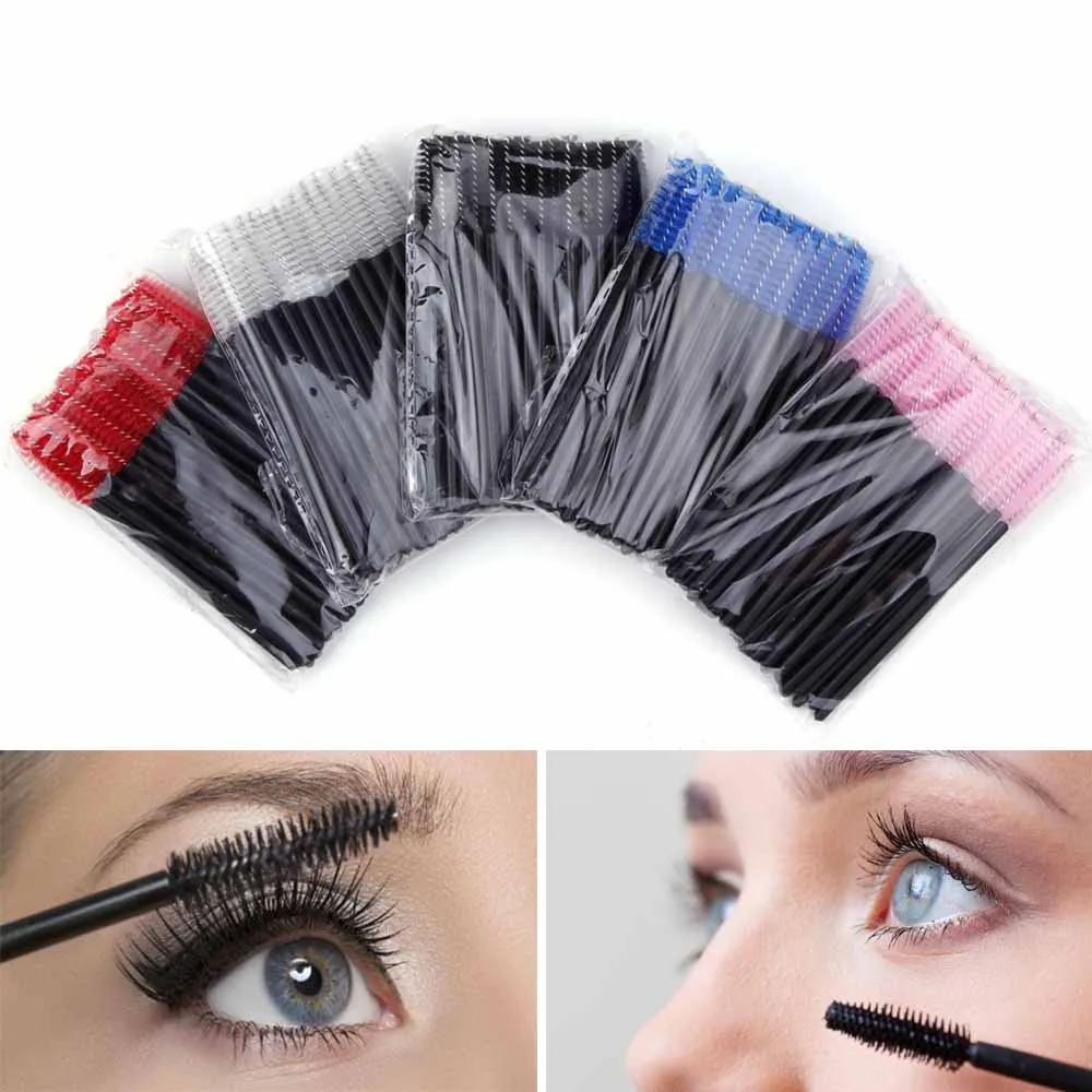 

50/100Pcs Disposable Eyelash Brush Makeup Brushes Mascara Wands Applicator Spoolers Eye Lashes For Eyelash Extension Makeup Tool