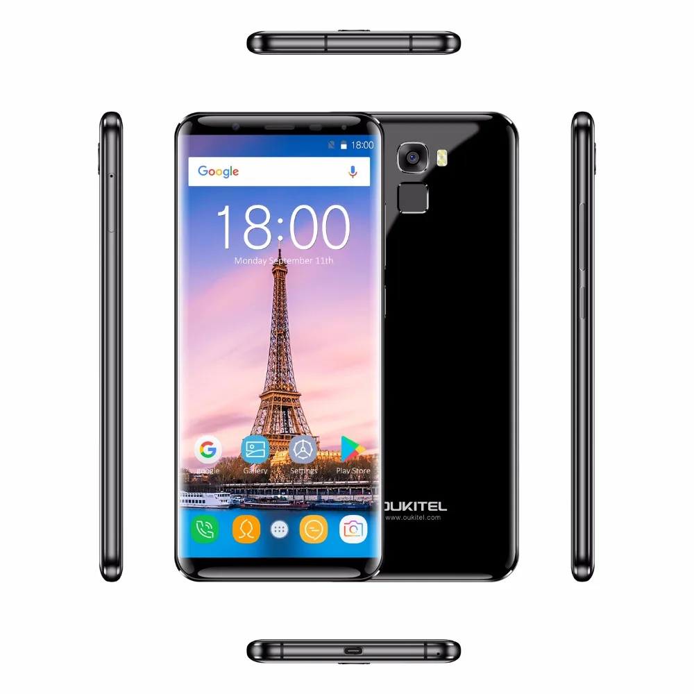 Oukitel K5000 5000 mAh 5,7 "HD 18:9 Дисплей 4 Гб Оперативная память 64 Гб Встроенная память MTK6750T восьмиядерный смартфон Быстрая зарядка 4G отпечатков