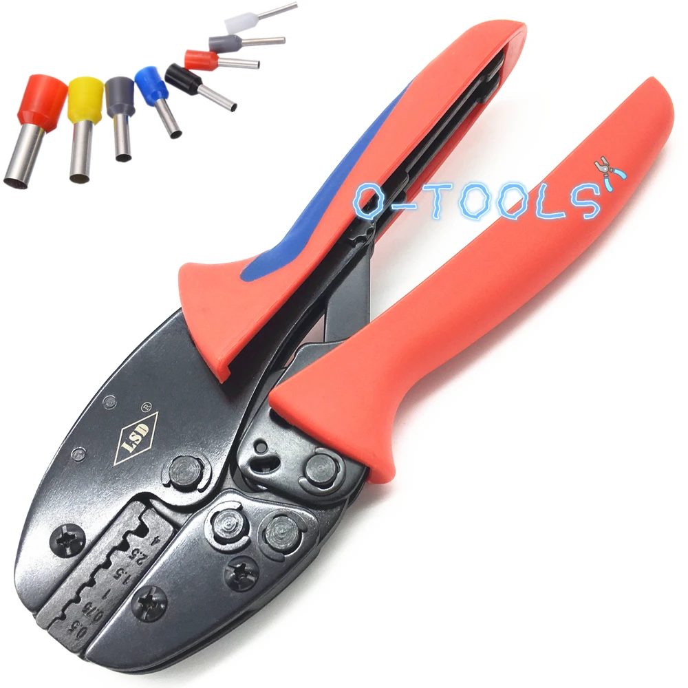 S-04WFL Crimper wire ferrules sleeve crimping pliers cord end terminal insulated connectors ratchet crimp tool 0.5-4mm² | Инструменты