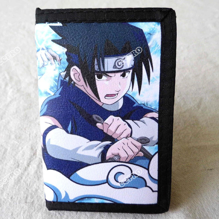 Аниме Наруто Полиэстер бумажник с принтом Узумаки и Учиха Саске|print sleeve|wallet ropeprint