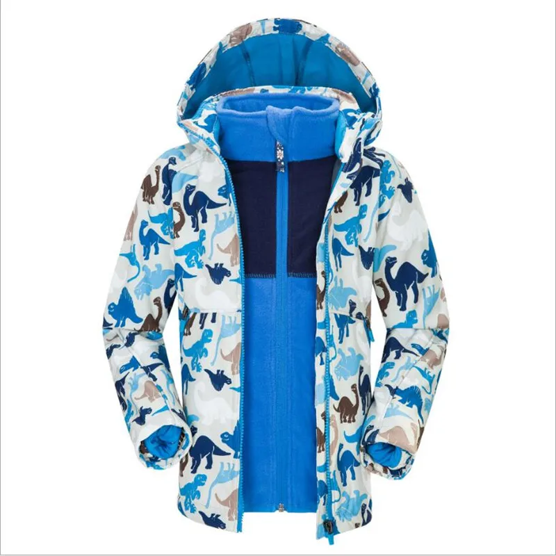 

2017 New Style Kids Softshell Fleece Hiking Jacket Windproof Waterproof Super Warm Outdoor Sport Wear Children Ski Jacket Coat