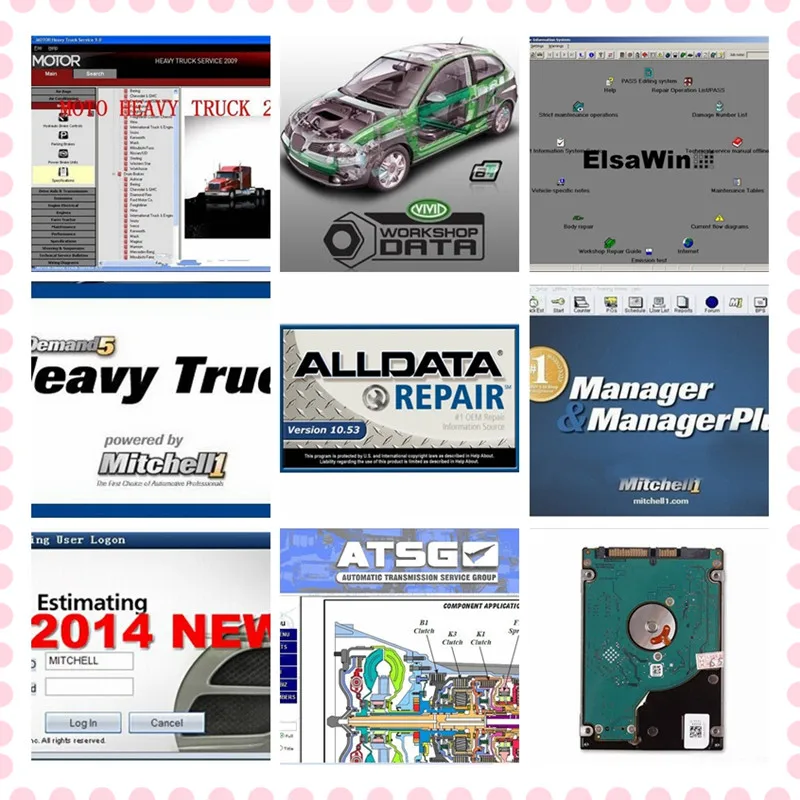 

High quality Alldata software auto repair automotive car diagnostic tool professional mit//chell OD5 vivid workshop data atsg