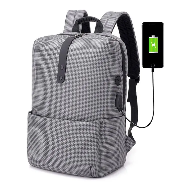 15.6-inch laptop backpack waterproof multifunctional headphone jack USB charging teen for both men and women | Багаж и сумки