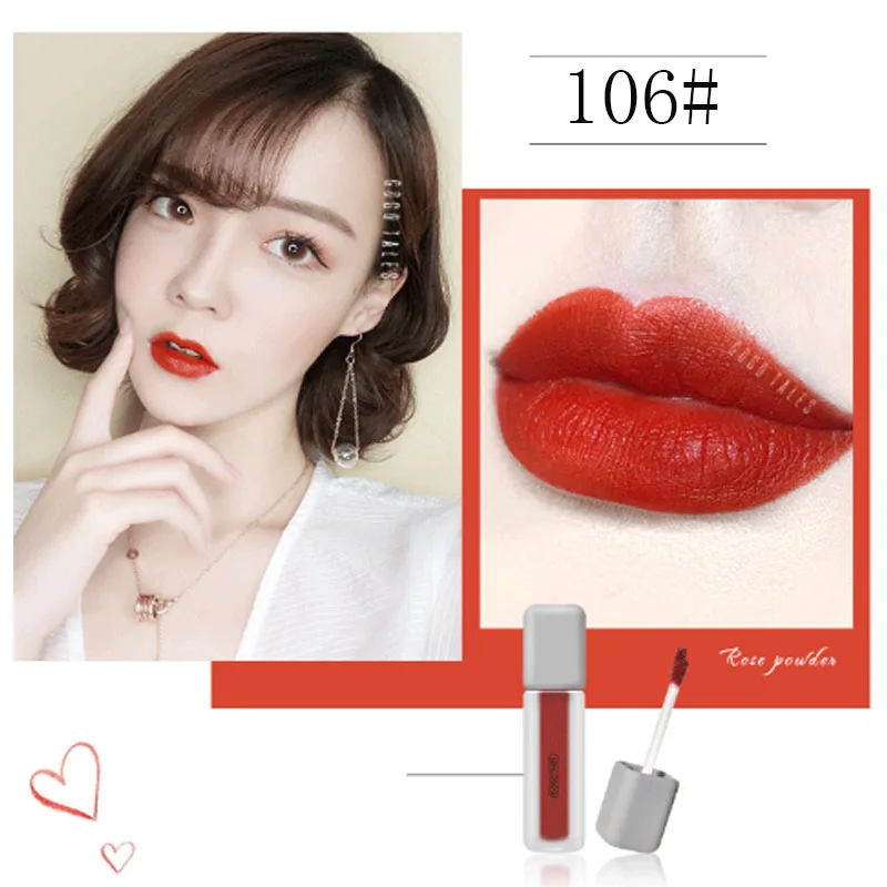 Gogo tales velvet matte lip gloss 5g 6 colors sexy red rose pigment waterproof long lasting pumpkin lip tint tattoo BN150 Gogo tales velvet matte lip gloss 5g 6 colors sexy red rose pigment waterproof long lasting pumpkin lip tint tattoo BN150