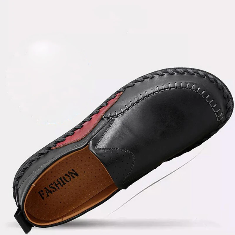 YIGER/Новинка; мужские лоферы; обувь для вождения; большие размеры; комплекты из натуральной кожи; обувь для ног; Мужская обувь в горошек; широкая обувь; цвет черный, коричневый; 0101