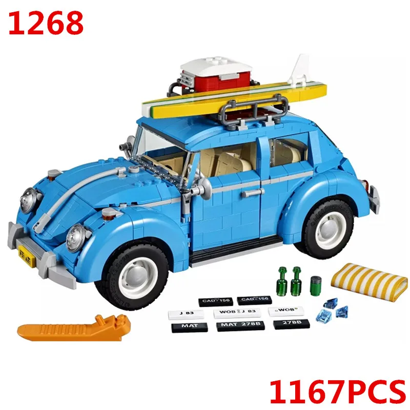 

10252 Volkswagen Beetle Car Technic Model Building Blocks Bricks Kids DIY Gifts Toys Sembo 1268