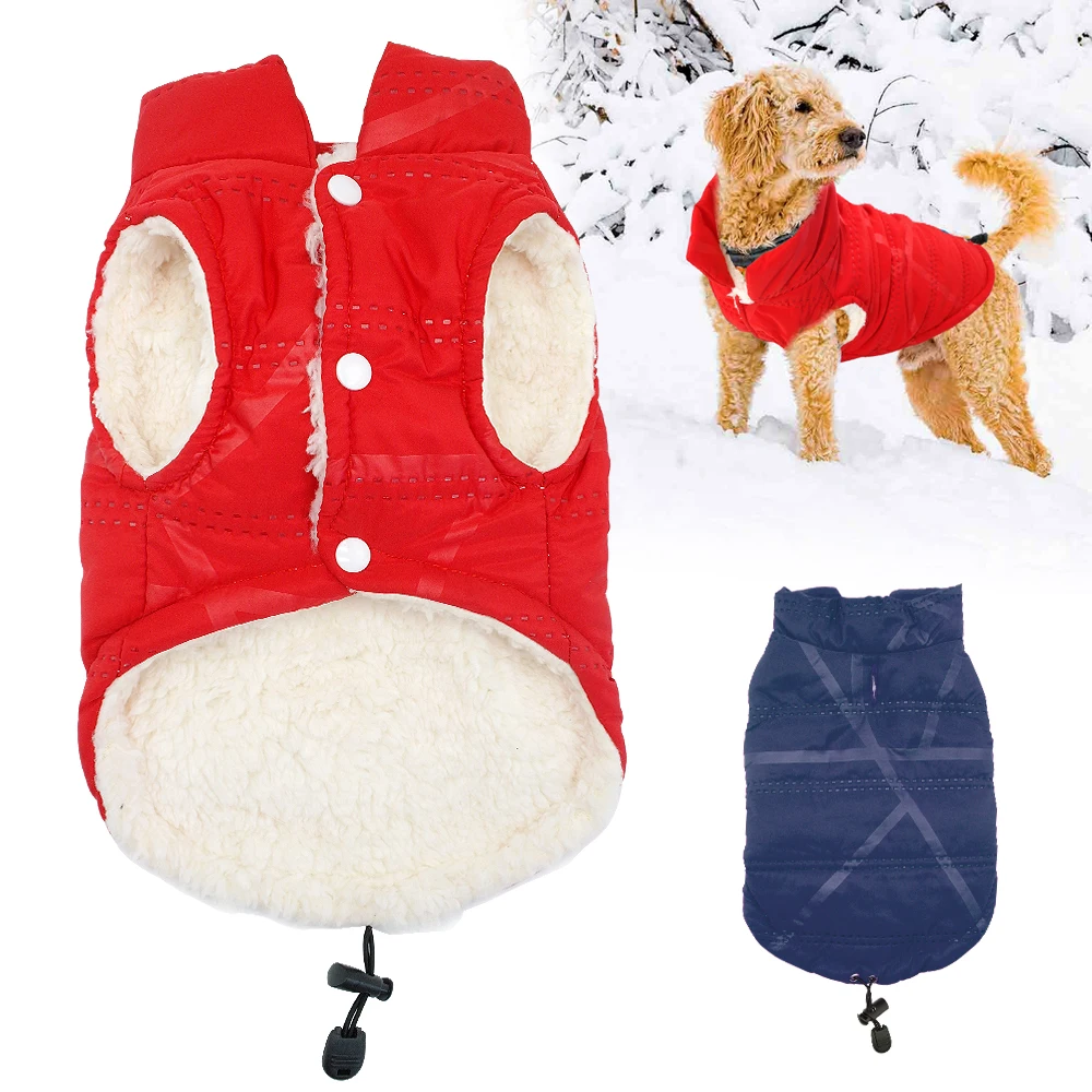 French Bulldog Dog Clothes Winter Pug Pet Coat Warm Cotton Dogs Jacket