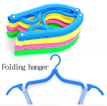 

5pcs/set Magic Hanger Multi-function High Quality Travel Space Saving Wardrobe Cloth Hanger Foldable Fold Hang Plastic Hook