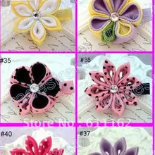 200 шт kanzashi Цветочные заколки для волос значок катушка заколки для волос лучшее качество