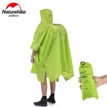 Naturehike 3 в 1 Наружный дождевик портативный многофункциональный водонепроницаемый тент крышка водонепроницаемый пончо дождевик