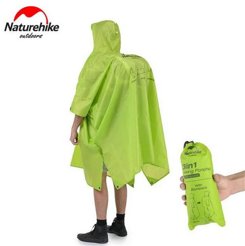 3 в 1 водонепроницаемый непромокаемый Дождевик пончо|naturehike 3|naturehike 1naturehike waterproof |