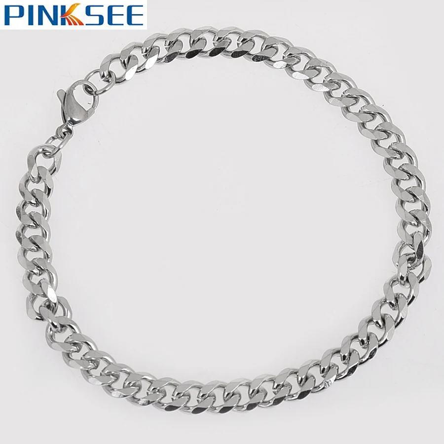 13 Styles Silver Plated Snake Chain Bracelet Lobster Clasp Stainless