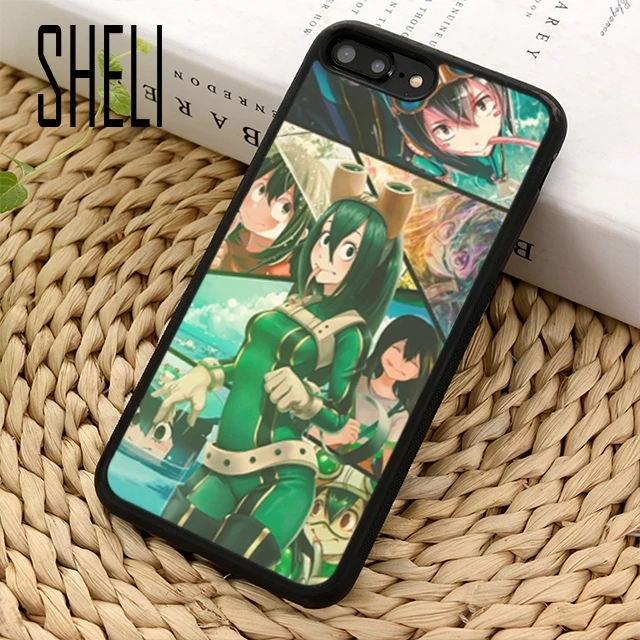 SHELI Asui Tsuyu Boku no My Hero academic чехол для телефона iPhone 5 6 7 8 plus 11 pro X XR XS max SamsungS7 edge S9 S10 |