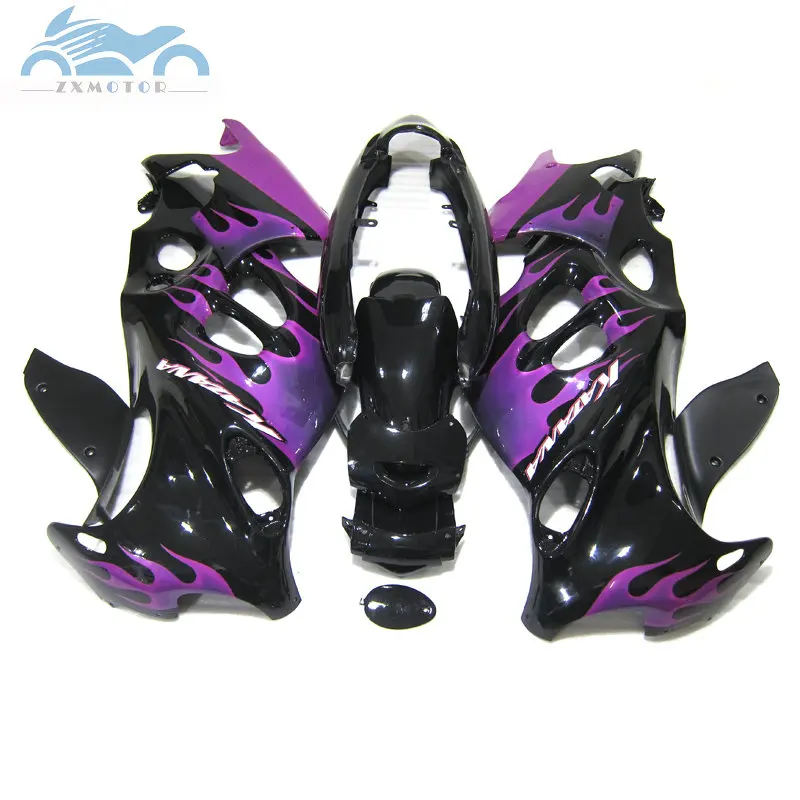 Carenagem personalizada, para suzuki kanata gsxf600 gsxf750 2003 2004 2006, kit de carenagem de motocicleta gsxf 600 03-06, peças pretas e roxo 1