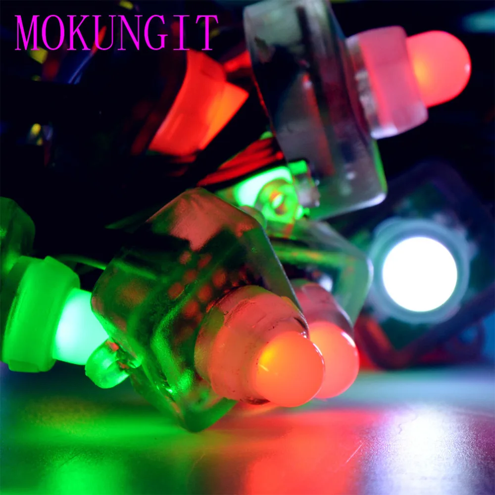 400 шт. WS2801 T1515 пиксельный 1 светодиодный модуль RGB узел IP68 прозрачная проволочная