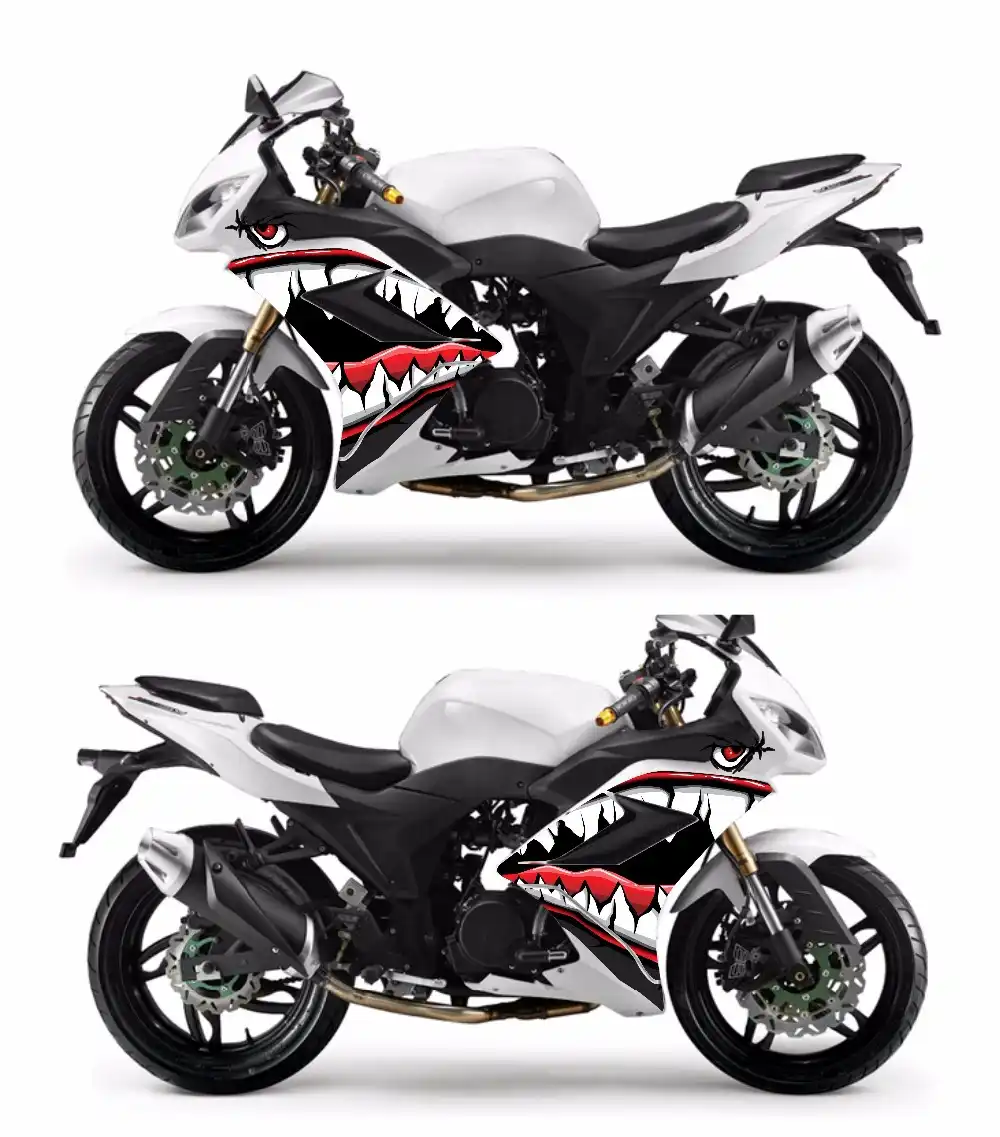 Detail Feedback Questions About For Kawasaki Little Ninja Z250 300 For Kawasaki Little Ninja Z250 300 Lique Refit Stickers Racing Car Electric Motorcycle Accessories Shark Universal