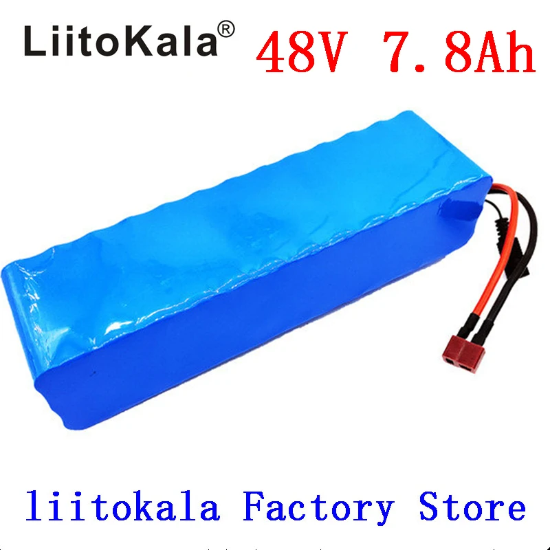 LiitoKala 48V 7.8AH 13S3P аккумулятор 48V 15AH 1000W Аккумулятор для электрического велосипеда 48V литий-ионный аккумулятор 30A BMS