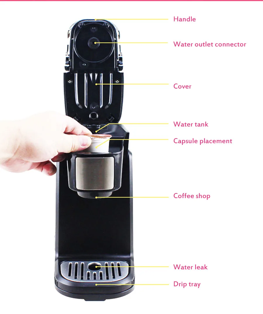 leite cápsula máquina café 220 v 800