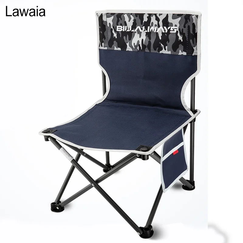 

Lawaia Outdoor Folding Chair Portable Mazar Stool Backrest Fishing Chair Art Sketch Camping Beach Train Bench Travel Chairs Tool