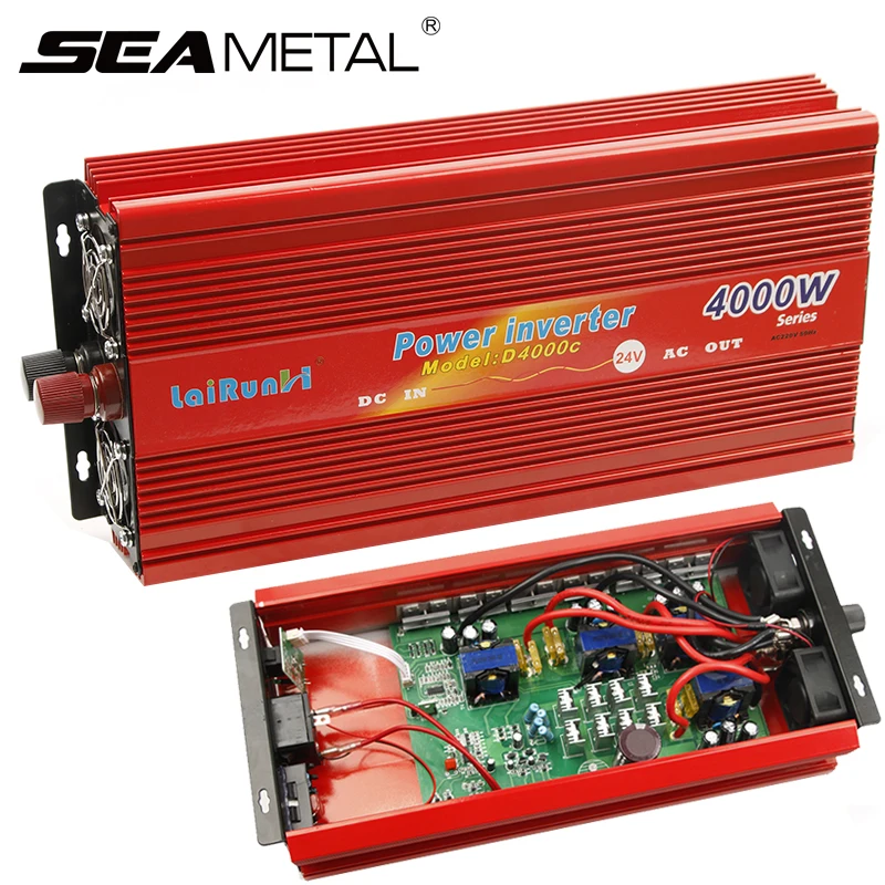 24v Car Inverter Dc 24v 12v To Ac 220v Power Transformer 24 4000 Car Charger Auto Supply Converter Inverters 12v 24v 4000w 2000w Inverter 12v 220v 2000w 12v 220v 2000winverter 12v Aliexpress