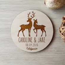 Деревянные сохранить дату магниты, пользовательские деревянные сохранить дату магниты для вечерние/свадебные украшения, выгравированы деревенский сохранить даты