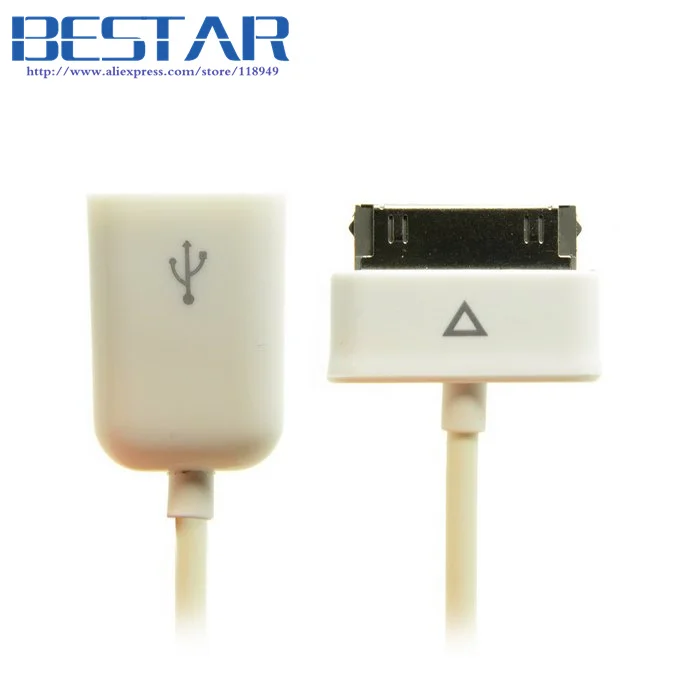 

Dock 30Pin to USB 2.0 Female OTG Adapter Cable 5cm For Huawei 10.1 inch Mediapad 10 FHD Tablet White