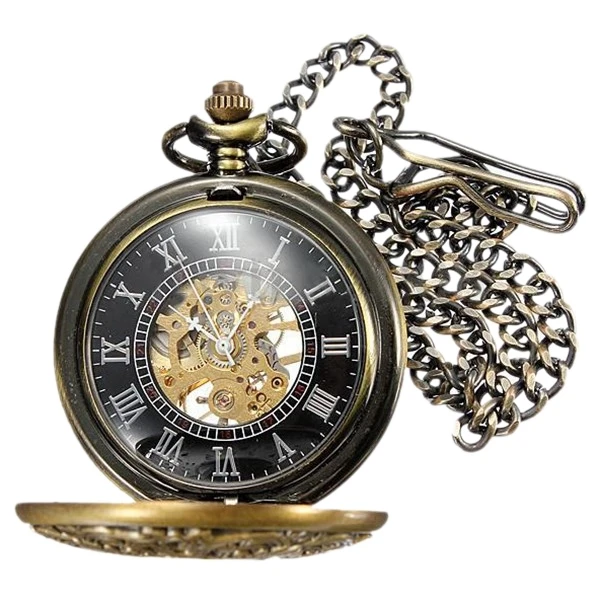 Pocket Watches Pocket Skeleton Mechanical Movement Pocket Watch Unisex