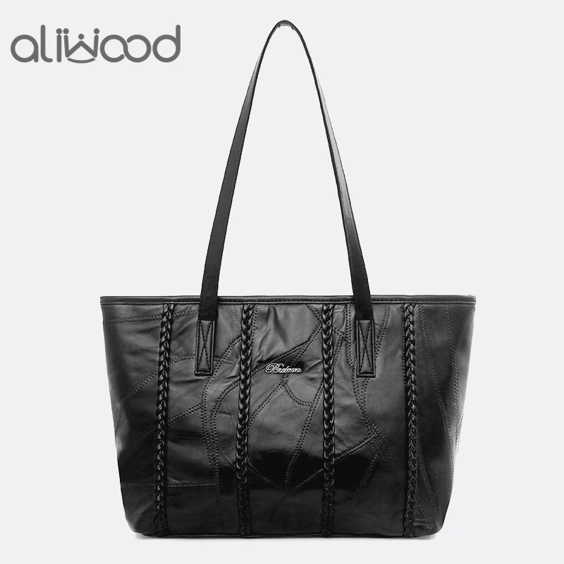 Aliwood 2019 женская сумка через плечо из натуральной овечьей кожи вместительные