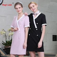 Весенняя и летняя новая рабочая одежда женское платье техник рабочая одежда женская одежда для здоровья клуба платье для работы красивая одежда