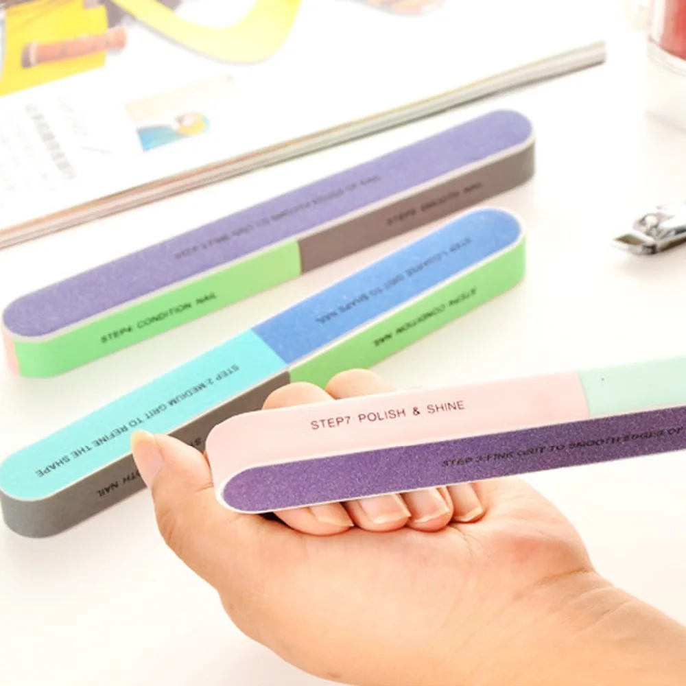 New Nail Buffer And Files Block Seven surface Nail Art Tool Manicure