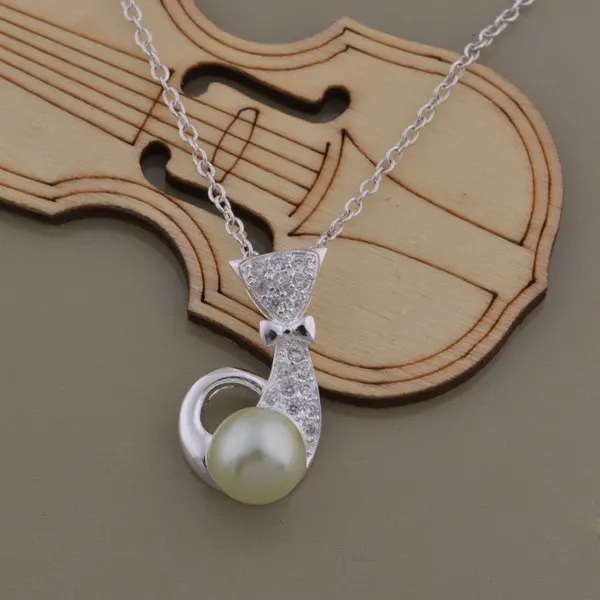 

wholesale High quality silver Fashion jewelry chains necklace pendant WN-1389