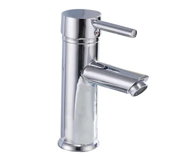 

Single Handle Bathroom Sink Faucet One Hole Deck Mount Lavatory Faucet Stainless Steel Chrome Finish Basin Tap