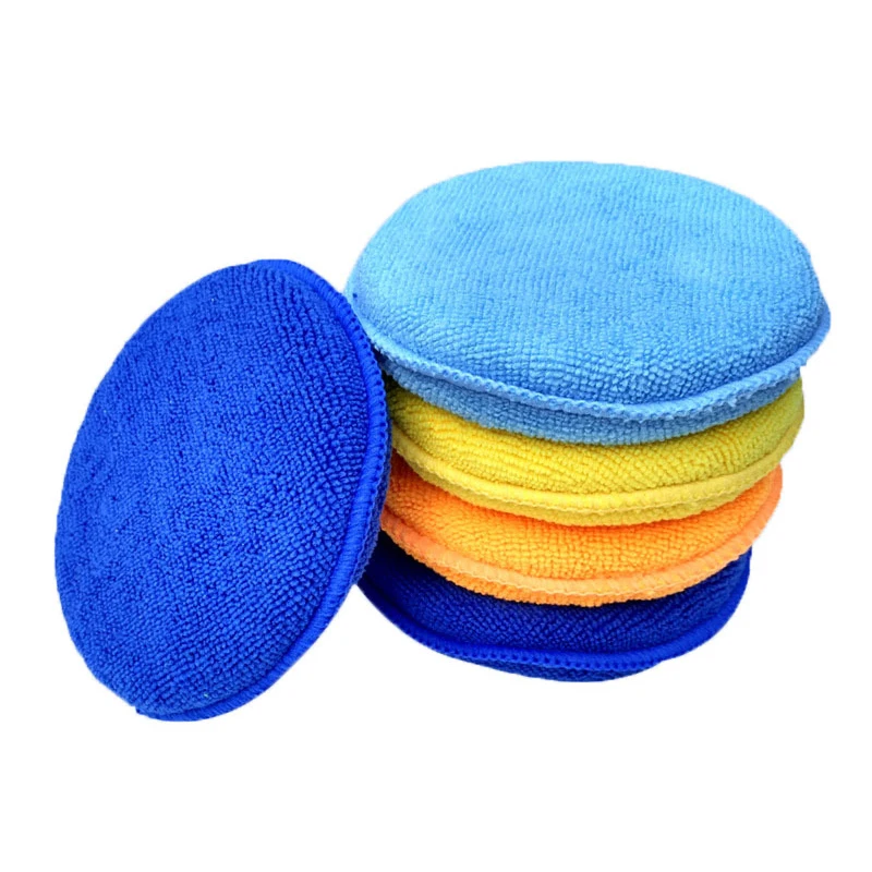 Auto Care Soft Microfiber Car Wax Applicator Pads Polishing Sponges