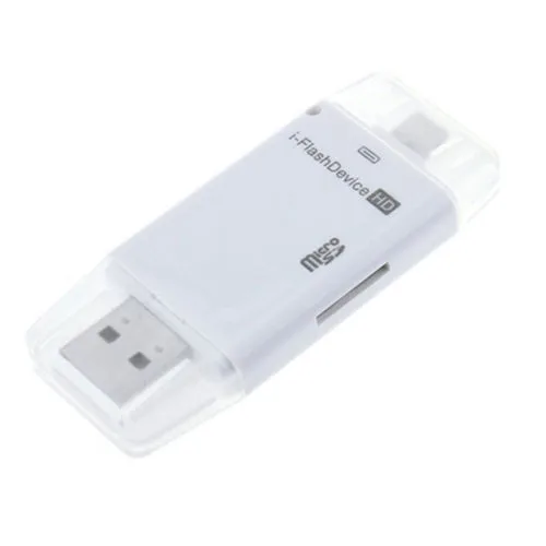 USB Flash Drive SD TF Card Reader Adapter For iPhone 7 6s 6 Plus 5 iPad Air Mini 