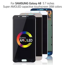 Супер AMOLED 5,7 ''дисплей для SAMSUNG GALAXY A8 lcd сенсорный экран дигитайзер в сборе для SAMSUNG GALAXY A8 A800 A8000 A800F lcd