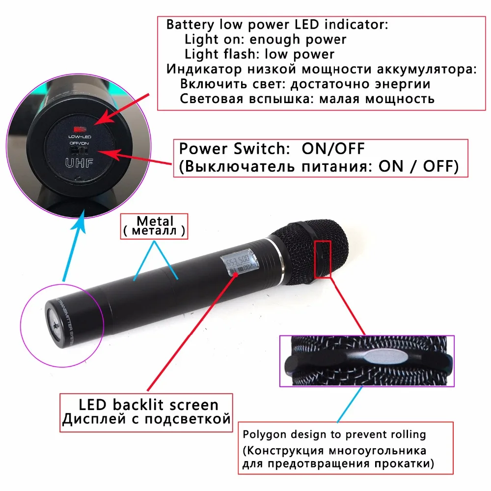 FB-U09 Dual Way Digital UHF Wireless Microphone