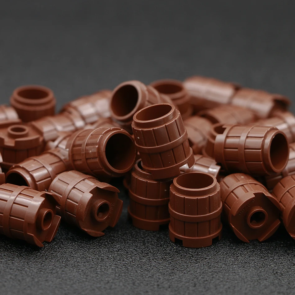 LEGO Lot of 4 Brown Small Western Pirate Barrel Containers