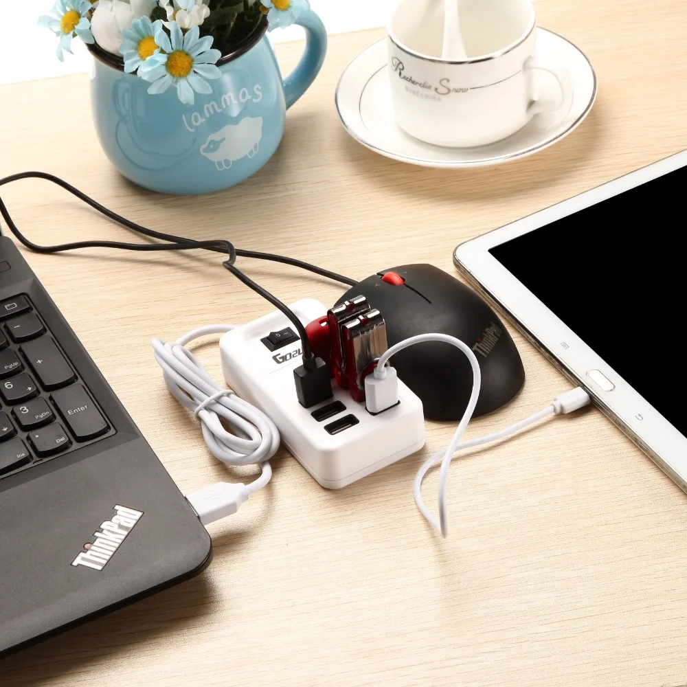 Go2linK High Speed 2.0 7 Ports 480Mbps Hub USB for Laptop PC Computer Peripherals Accessories