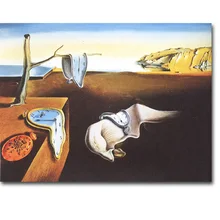 Стойкая память-Salvador Dali Art Шелковый постер отпечатанный 13x18 24x32 дюймов Surreal абстрактная картина для комнаты настенный Декор 08