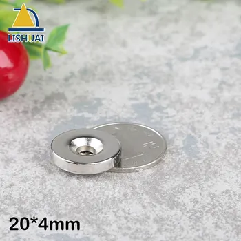 

10pcs D20*4MM Hole 5MM Strong Neodymium Permanent Magnet, NdFeB Magnet Counterbore