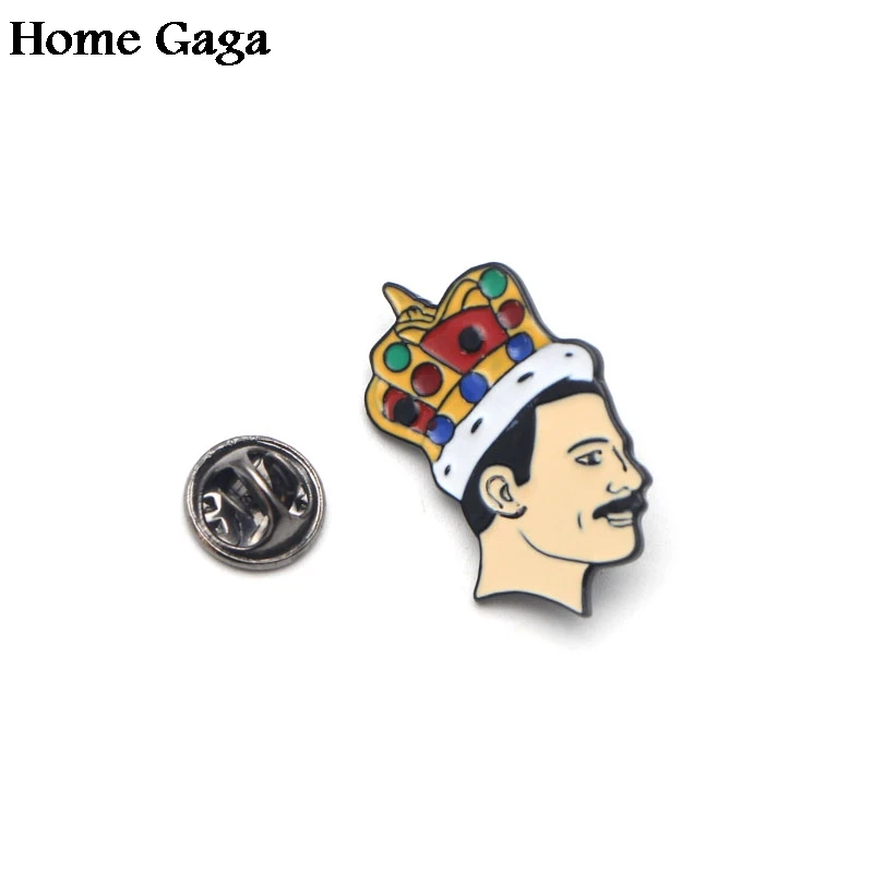 Freddie Mercury Badge QUEEN Badge JEWELS IN CROWN Rock band Pin badge Tie pin