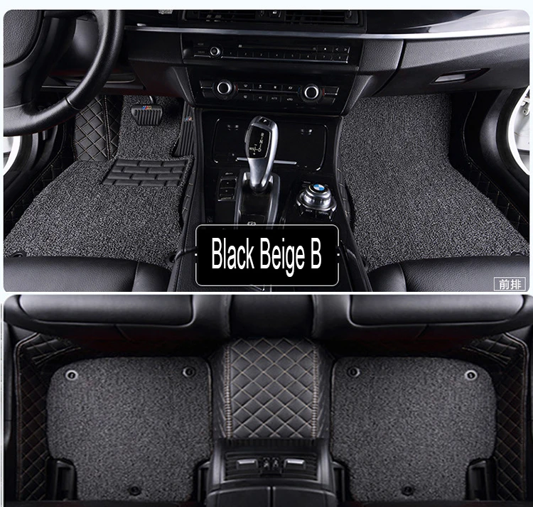 

Car floor mats Case for Audi A3 A4 A6 A7 A8 Q3 Q5 Q7 TT 5D Waterproof car-styling leather Anti-slip carpet liners