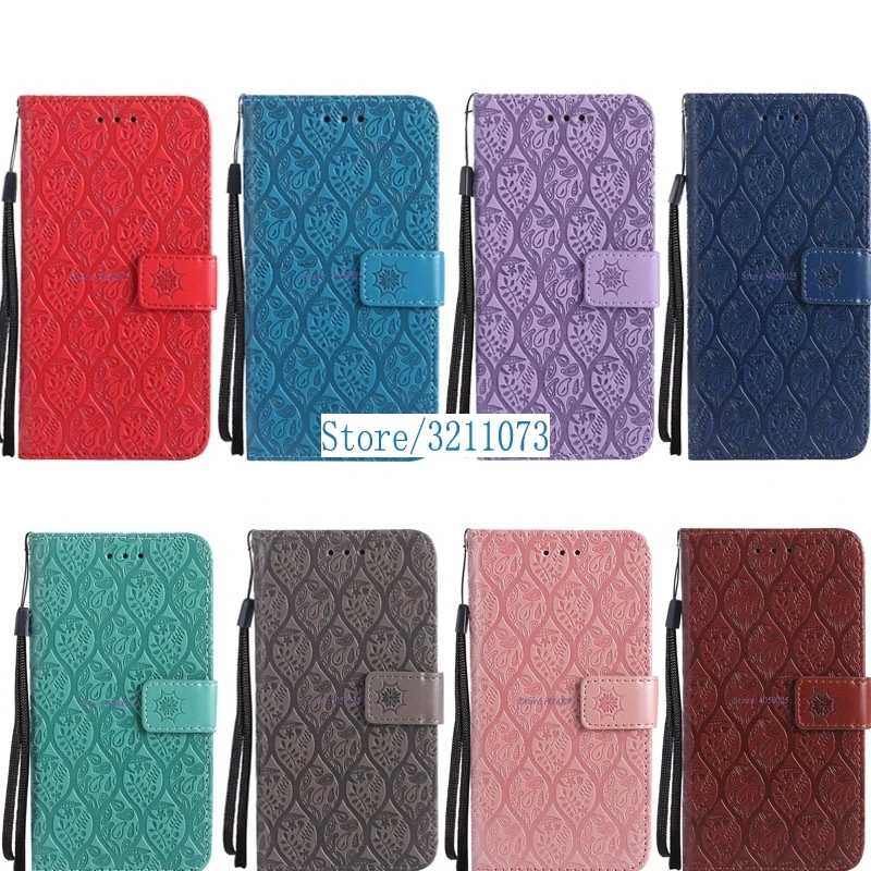 

For Huawei Nova 2016 CAN-L01 CAN-L02 CAN-AL10 CAN-L11 32GB 5.0 inch Flip Cases PU Rattan Leather Wallet Cover 3D Embossing Coque