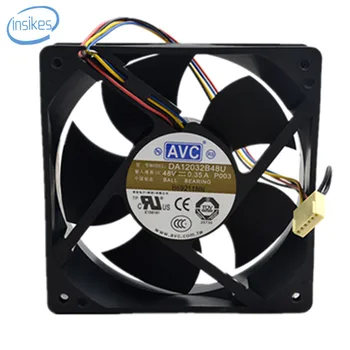 

DA12032B48U 4 Wires Double Ball Bearing Cooling Fan DC 48V 0.35A 12CM 12032 120*120*32mm