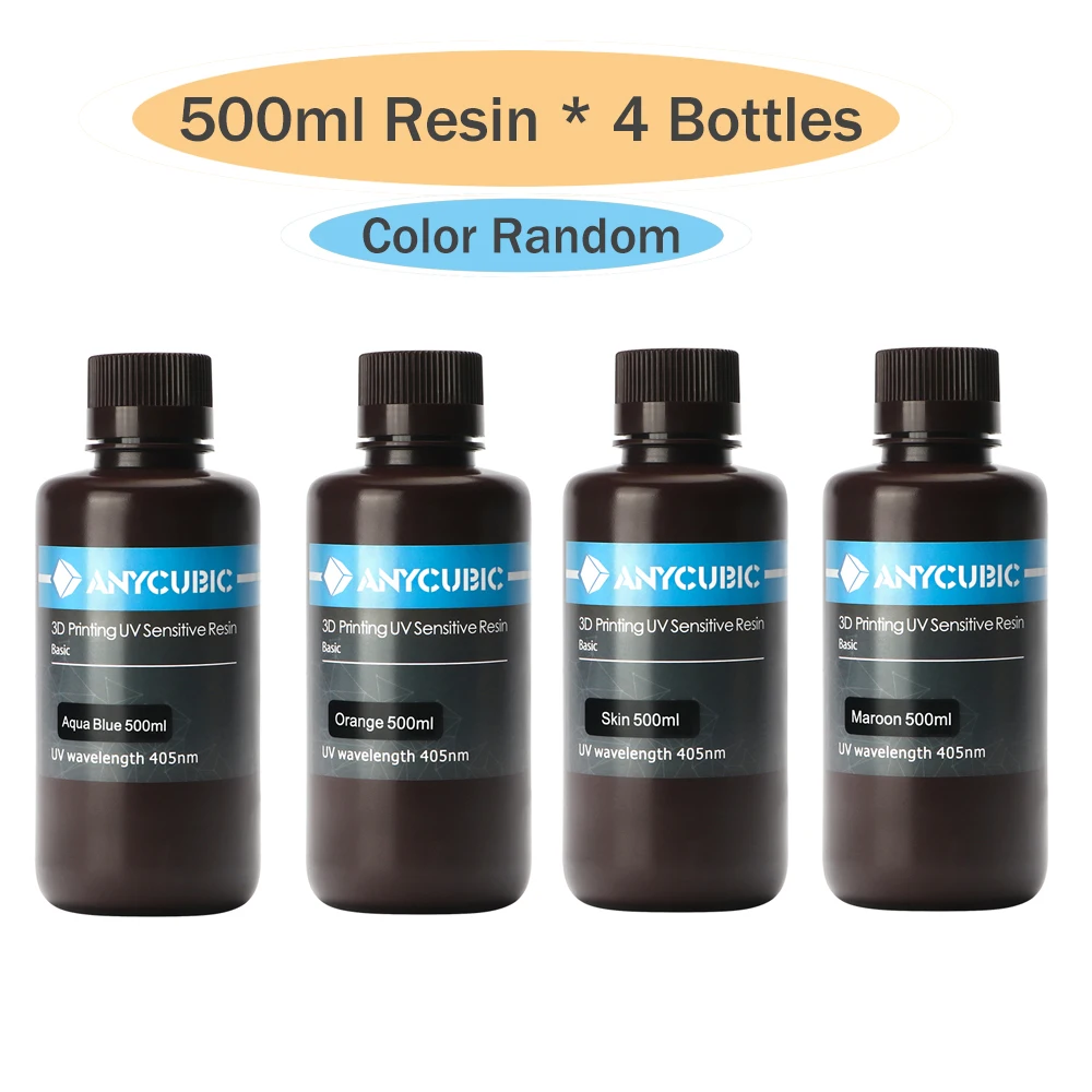 ANYCUBIC печатный материал 405нм смола для фотона LCD UV чувствительный нормальный 500 мл