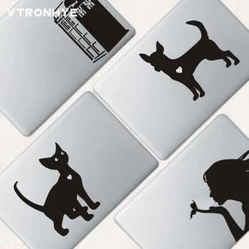 

Laptop Skin Partial Sticker for Macbook 2018 Pro 13 15 inch black Cute dog decoration Laptop Skin Sticker For Macbook Retina air