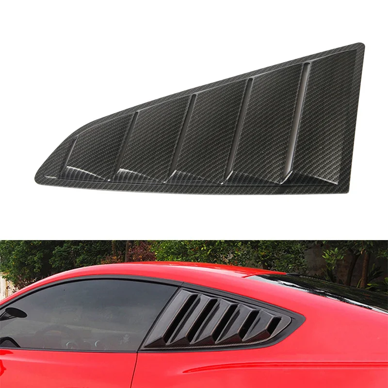 Sand pulverizado o especular o fibra de carbono ventana боковой куарто Совок rejilla cubierta para Для Ford Mustang-17 GT